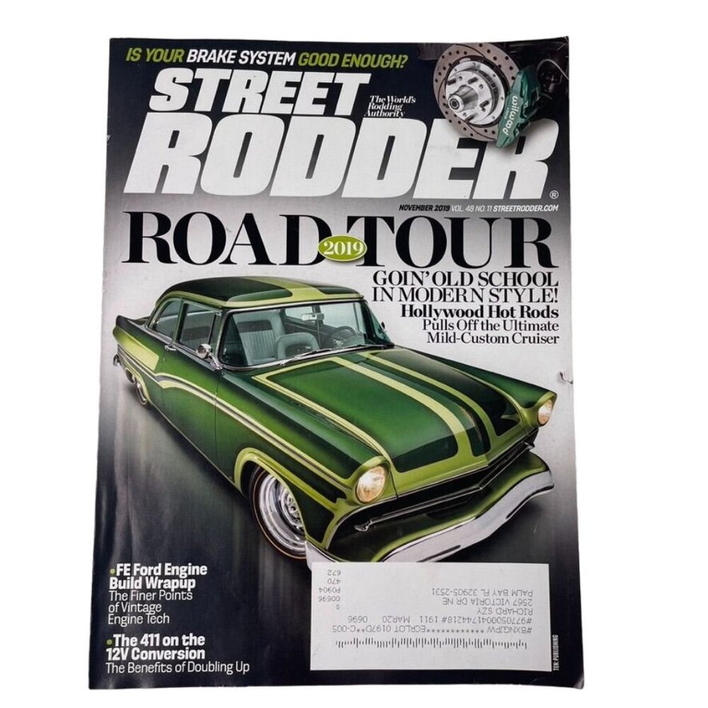Street Rodder Magazine November 2019 u Vol 48 No 11 Car Restoration Tips Tricks - Picture 1 of 8